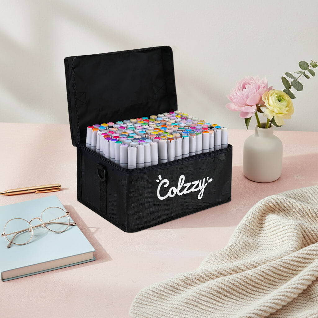 Markere cu alcool premium – set 128 culori
