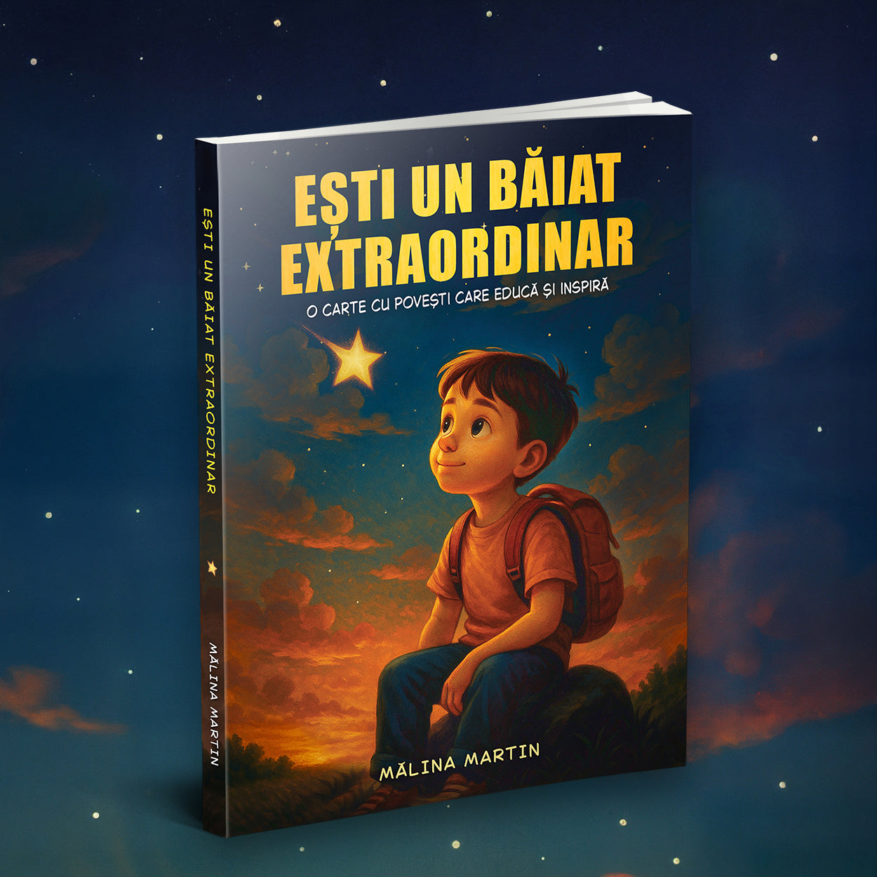 Coperta cărții pentru copii „Ești un băiat extraordinar”