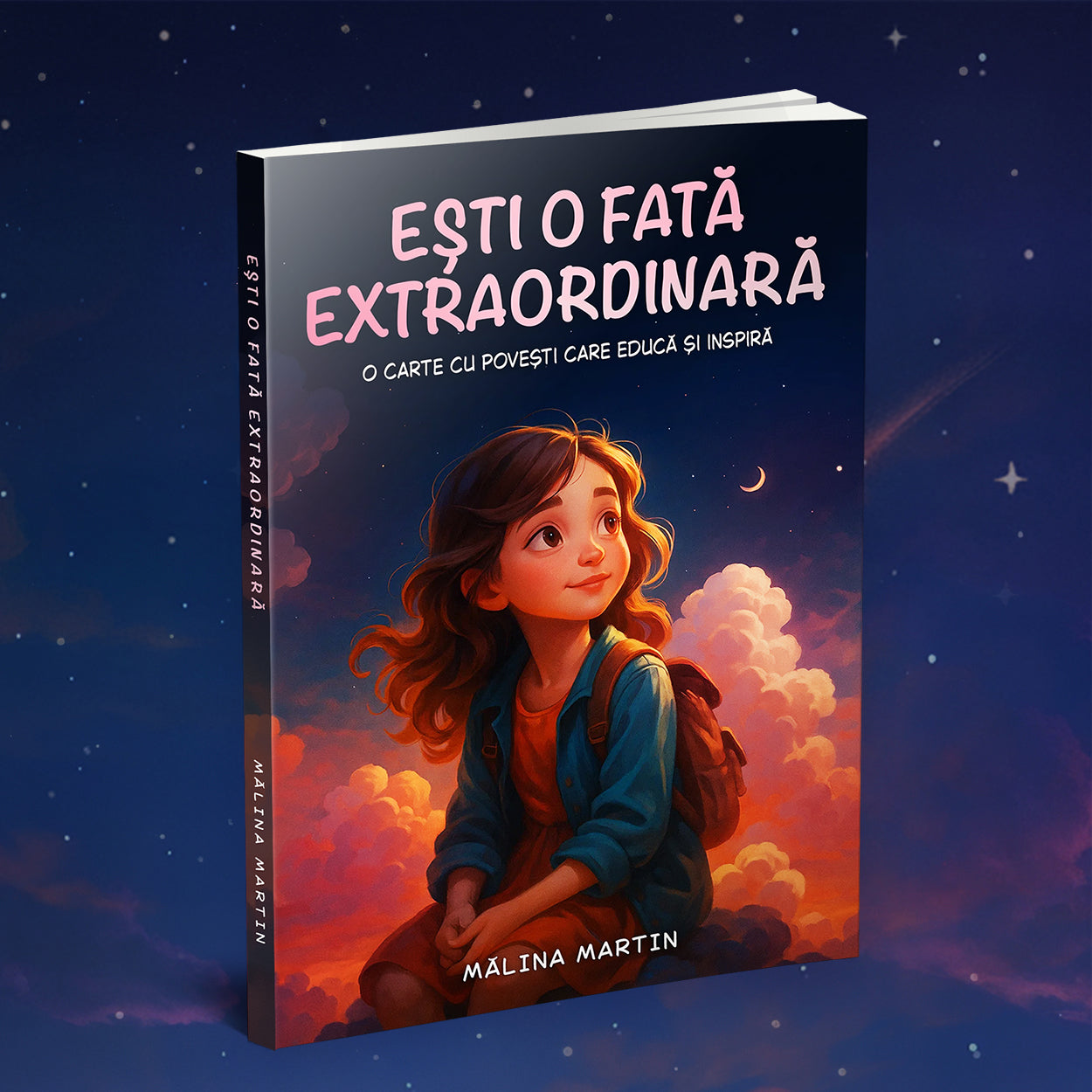 Coperta cărții pentru copii „Ești o fată extraordinară”